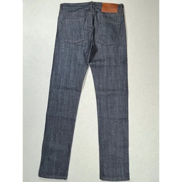 Naked & Famous Blue Super Skinny Guy Stretch Selvedge Denim Jeans Sz 32 Japanese - Picture 3 of 10